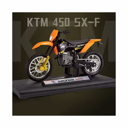 450 SX-F Alloy Motorcycle Model 1:18 Diecasts Portable Racing Finger Motobike Simulation Collection - Black