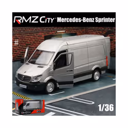 1/36 Mercedes-Benz Sprinter MPV Toy Van For Children RMZ City 1:36 Diecast Miniature Car Model Pull - Without Box