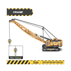 Diecast Excavator Tractor Cement Truck Car Bulldozer Crane Toy Model  Boy Gift Digger Alloy+Plastic - Crane