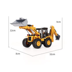 Diecast Excavator Tractor Cement Truck Car Bulldozer Crane Toy Model  Boy Gift Digger Alloy+Plastic - 2 in 1