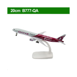 20CM Diecast Alloy Antonov An-225 "Mriya" B747 777 787 A380 350 330 Airplane Model 1/400 Scale - 777-QA
