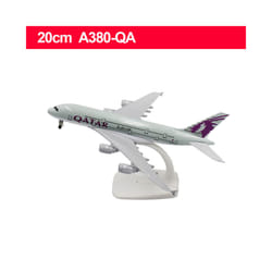 20CM Diecast Alloy Antonov An-225 "Mriya" B747 777 787 A380 350 330 Airplane Model 1/400 Scale - A380-QA