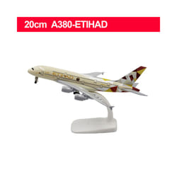 20CM Diecast Alloy Antonov An-225 "Mriya" B747 777 787 A380 350 330 Airplane Model 1/400 Scale - A380-ETIHAD