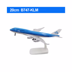 20CM Diecast Alloy Antonov An-225 "Mriya" B747 777 787 A380 350 330 Airplane Model 1/400 Scale - 747-KLM