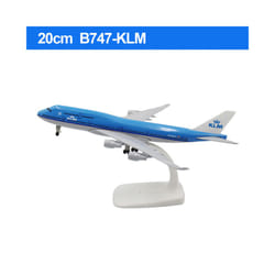 20CM Diecast Alloy Antonov An-225 "Mriya" B747 777 787 A380 350 330 Airplane Model 1/400 Scale - 747-KLM
