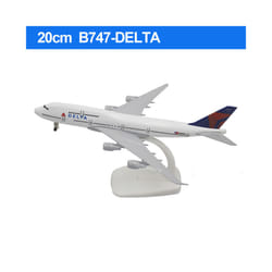 20CM Diecast Alloy Antonov An-225 "Mriya" B747 777 787 A380 350 330 Airplane Model 1/400 Scale - 747-DELTA