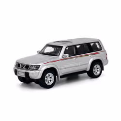 1:64 Scale Nissan Patrol 1998 Y61 Car Model 1:64 Metal Diecast Miniature Ariya X-trail Q50S Q70L QX70S - Patrol Silver