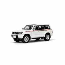 1:64 Scale Nissan Patrol 1998 Y61 Car Model 1:64 Metal Diecast Miniature Ariya X-trail Q50S Q70L QX70S - Patrol White