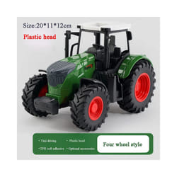 Farm Tractor with Trailer Inertia Toy Forklift Transport Truck Sprinkler Model Simulation Game Boy Kids - Four wheel inertia