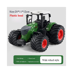 Farm Tractor with Trailer Inertia Toy Forklift Transport Truck Sprinkler Model Simulation Game Boy Kids - Wide wheel inertia