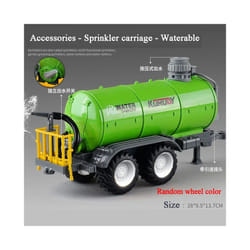 Farm Tractor with Trailer Inertia Toy Forklift Transport Truck Sprinkler Model Simulation Game Boy Kids - F
