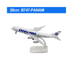 20CM Diecast Alloy Antonov An-225 "Mriya" B747 777 787 A380 350 330 Airplane Model 1/400 Scale - 747-PanAm