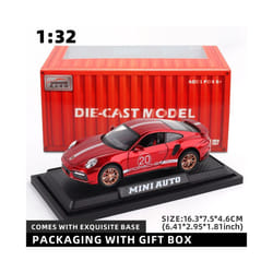 1:32 Porsche 911 GT3 RS Egghell White 1/32 Scale Diecast Metal Model Toy Sports Car - red with box