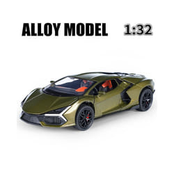 1:32 lambos Revuelto Supercar Alloy Model Car Toy Diecasts Casting Sound and Light Car Toys For Children - Green