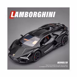 1:32 lambos Revuelto Supercar Alloy Model Car Toy Diecasts Casting Sound and Light Car Toys For Children - Purple