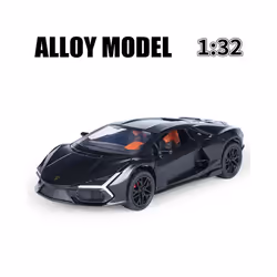 1:32 lambos Revuelto Supercar Alloy Model Car Toy Diecasts Casting Sound and Light Car Toys For Children - Black