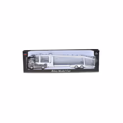 1:50 Diecast Alloy Truck Head Model Toy Container Truck Pull Back With Light Engineering Transport Vehicle - Transport Black ...