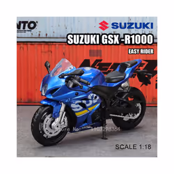 1:18 Suzuki GSX-R1000 Motorcycle Alloy Car Model Children's Toy Car Die Cast Motorcycle Model - 1-18 GSX-R1000