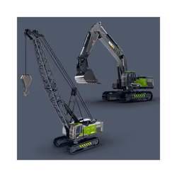 1: 50 Simulation Alloy Head Children's Engineering Vehicle Toy Excavator Crane Model Truck Car Toys - forklift