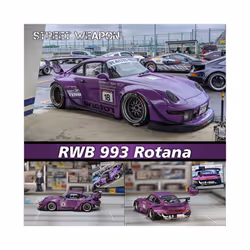 SW 1:64 RWB 993 Rotana Race Track 997 Diecast Car Model Collection Street Warrior STAR TW - ROTANA