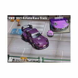 SW 1:64 RWB 993 Rotana Race Track 997 Diecast Car Model Collection Street Warrior STAR TW - ROTANA