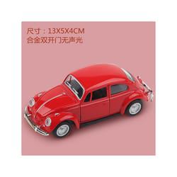 1/36 Scale Diecast Metal Pull Back Action Drives Car Forward Car Model Toy  Christmas Birthday Gifts - Red