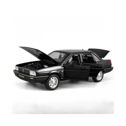 1/24 Alloy Diecast Santana Car Model Toy High Simulation Vehicle with Sound Light Pull Back Collection - Black