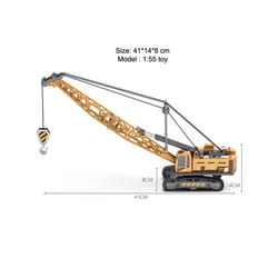 Diecast Excavator Tower Crane Toy Tractor forklift trucks Car Bulldozer Model  Boy Gift Digger Alloy+Plastic - crane