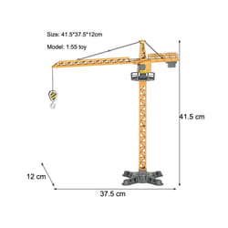 Diecast Excavator Tower Crane Toy Tractor forklift trucks Car Bulldozer Model  Boy Gift Digger Alloy+Plastic - Tower crane