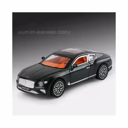 1:32 Scale Car Continental GT Alloy Diecast Metal Soundï¼Light Pull Back Toy Vehicles Simulation Collecties - Green