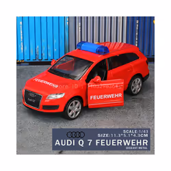 1:43 Toyota Alphard Aventador hanging model classic car static car model alloy die-casting car model - 1-43 Audi Q7