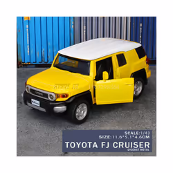 1:43 Toyota Alphard Aventador hanging model classic car static car model alloy die-casting car model - 1-43 FJ Cruiser