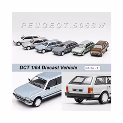 DCT 1/64 505SW Model Car Vintage Vehicle Wagon Diecast Car Collection Toy Station Vehicle Gift For Adults - Golden