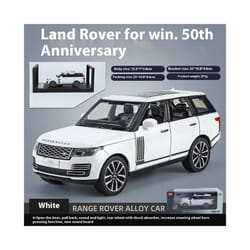 1:32 Land Rover Range Rover 50th Anniversary Off Road SUV Vehicle Alloy Diecast Car Model Computer Desktop - white box