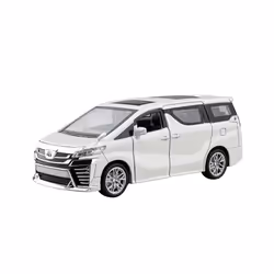 1:32 Toyota VELLFIRE Alphard MPV Alloy Car Model Diecasts Metal Toy Vehicles Car Model Sound and Light - VELLFIRE white