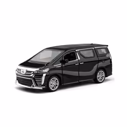 1:32 Toyota VELLFIRE Alphard MPV Alloy Car Model Diecasts Metal Toy Vehicles Car Model Sound and Light - VELLFIRE black