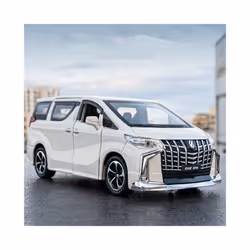 1:32 Toyota VELLFIRE Alphard MPV Alloy Car Model Diecasts Metal Toy Vehicles Car Model Sound and Light - Alphard white