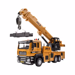 1/50 Scale Crane Engineering Car Model Toy Metal Vehicles Body Alloy Diecast Simulation Crane Rubber - Yellow