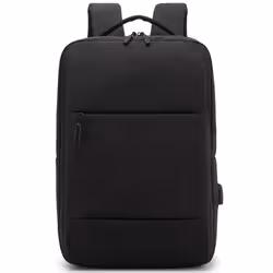 Men Backpack with USB Charging Port Waterproof Laptop Backpack 15.6 inch Casual Business Gifts for Xiaomi - black, 15.6 inch