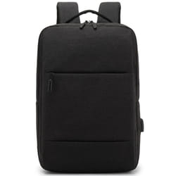 Men Backpack with USB Charging Port Waterproof Laptop Backpack 15.6 inch Casual Business Gifts for Xiaomi - black, 15.6 inch