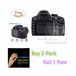 2x Glass LCD Screen Protector For Canon EOS 6D 7D 5D II III IV R7 R6 R5 R3 RP M50 4000D 3000D 2000D 200D 250D SL2 SL3 T7 Scr ...