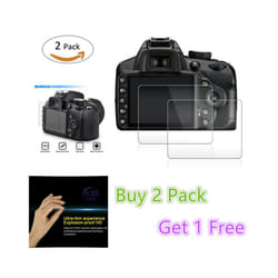 2x Glass LCD Screen Protector For Canon EOS 6D 7D 5D II III IV R7 R6 R5 R3 RP M50 4000D 3000D 2000D 200D 250D SL2 SL3 T7  Screen Protectors - EOS 6D