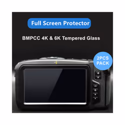 2pcs Tempered Glass for BMPCC 4K & 6K Camera Protective Glas Screen Protector for Blackmagic Design Pocket Cinema Came 4K  Sc ...