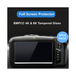 2pcs Tempered Glass for BMPCC 4K & 6K Camera Protective Glas Screen Protector for Blackmagic Design Pocket Cinema Came 4K  Screen Prote - for BMPCC 6K