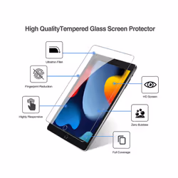 Screen Protector For iPad 2 3 6 7 8 9 10th 10.2 Air 4 5 10.9 Inch Tablet Protective Mini 7.9 Pro 11 10.5 9.7 Tempered Glass Film  Scr - iPad 2019 10.2