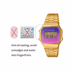 3PCS Explosion-proof Screen Protector For Casio A168WER A168WERB A168WERG PET Watch Screen LCD Protective Film NOT Glass  Screen Protectors - A168WERG