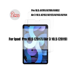 2 pcs Tempered Glass For Ipad Pro 11 12.9 9 10.2 10.5 Air 4 3 2 Tablet Screen Protector For Ipad Mini 6 5 4 3 1 2020 2021 Glass - For ipad 10.5 inch