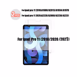 2 pcs Tempered Glass For Ipad Pro 11 12.9 9 10.2 10.5 Air 4 3 2 Tablet Screen Protector For Ipad Mini 6 5 4 3 1 2020 2021 Gla ...