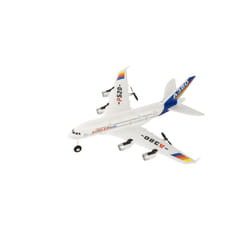 A380 airplane toys 2.4G RC airplane Fixed Wing Plane Outdoor toys Drone - United States, Red and 1 battery