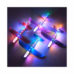 Foam Hand Throwing Airplanes Toy 37cm 48cm Flight Mode Glider Inertia - 48cm6pcs no lights